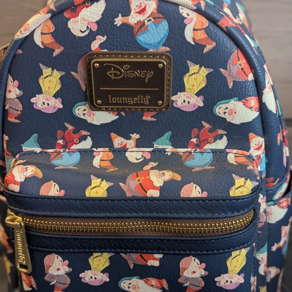 Loungefly Disney Dwarfs Patterned Backpack - image 2
